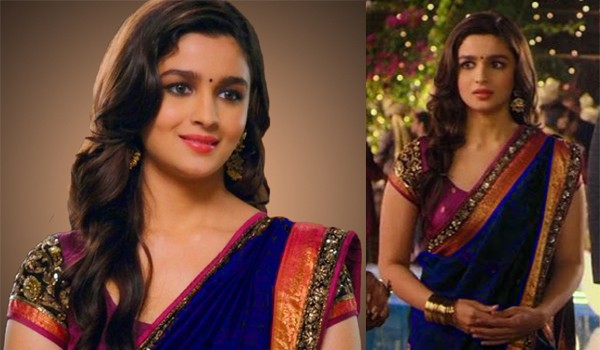 saree pics alia bhatt in movies