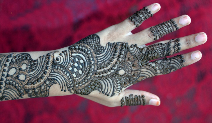 Simple dulhan mehndi designs