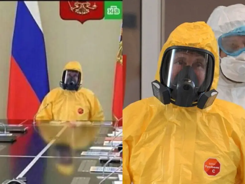 Fact Check: Did Russian president Putin attend a meeting in Hazmat suit?