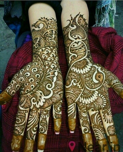 Simple Bridal Henna With Arabic Touch