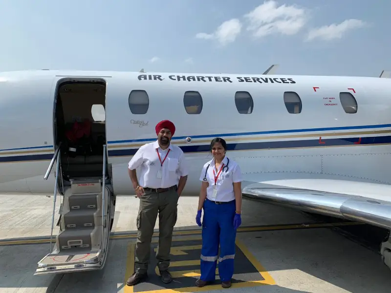 Air Ambulance Picks Up Hyderabadi
