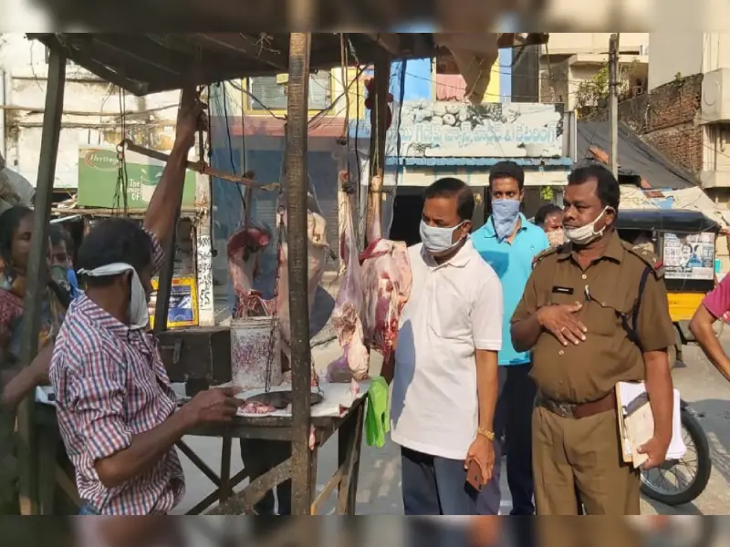 Meat shops in Anakapalli, Vizag raided; 9 booked for faulty weighing machines Meat shops in Anakapalli, Vizag raided; 9 booked for faulty weighing machines