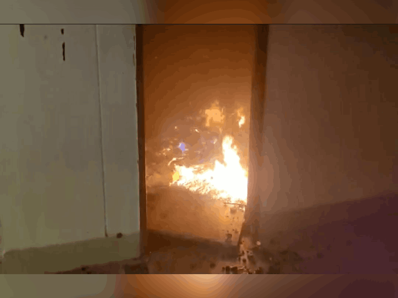 Fire at IIIT, Basara damages furniture