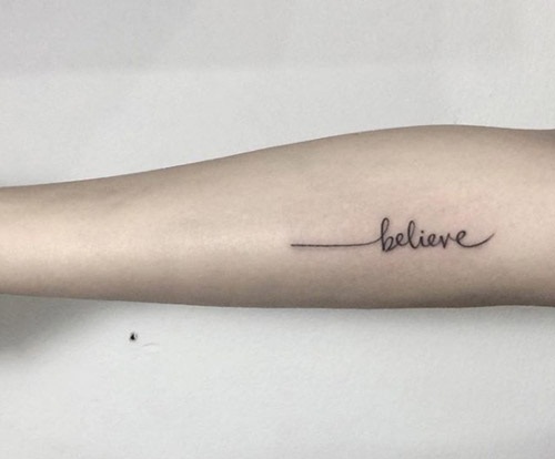 Believe tattoo hi-res stock photography and images - Page 3 - Alamy