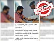 Fact Check: No, Dr. V.K. Srinivasan of Bharath Biotech didn’t take the Covid-19 vaccine