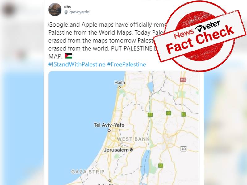 In map palestine world