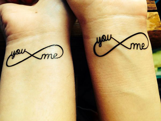Matching Infinity Couple Tattoo