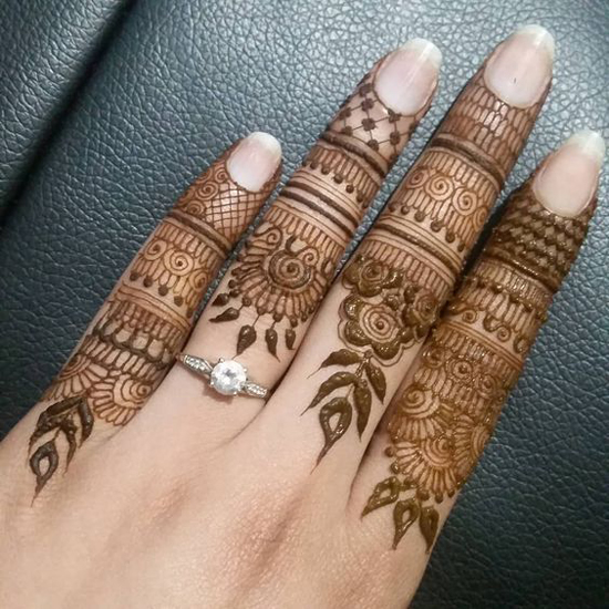 5 Best Finger Mehndi Designs for Brides