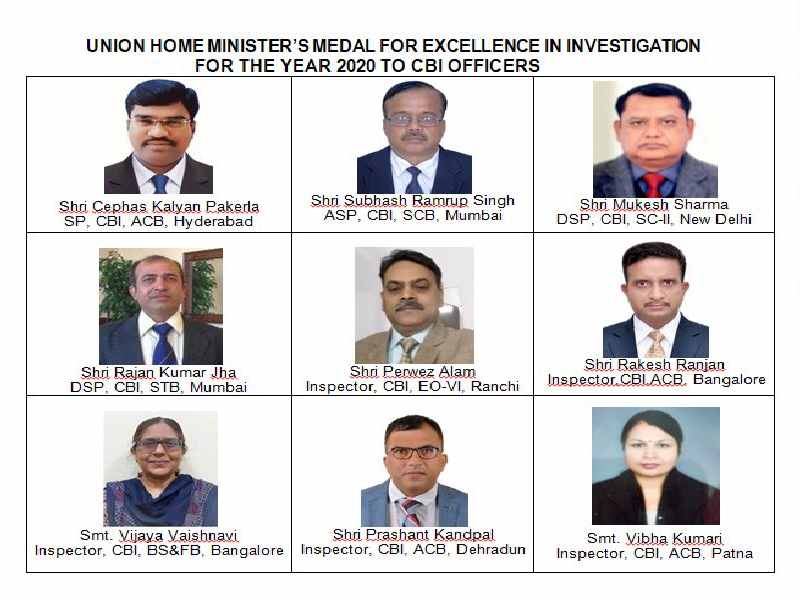 CBI officer from Hyderabad awarded Medal for Excellence in Investigation