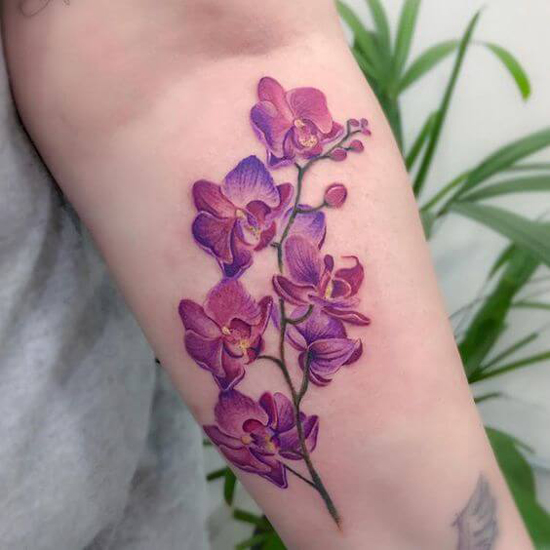 Buy Orchid Temporary Tattoo  Floral Tattoo  Wedding Tattoo  Online in  India  Etsy