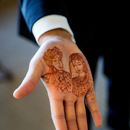 simple latest groom mehndi