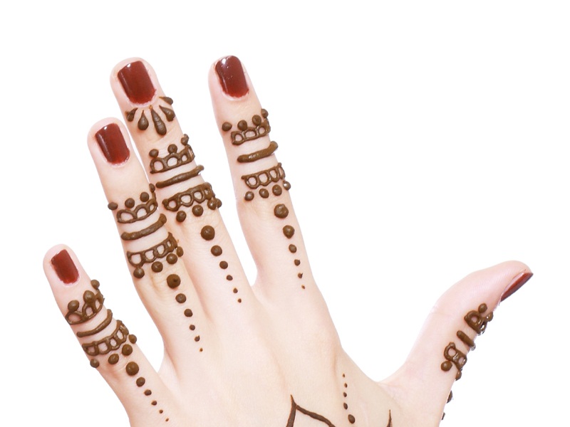 Latest Finger Mehndi Designs Trending This Year - K4 Fashion