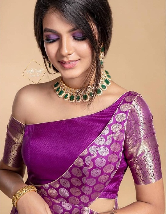 latest silk saree blouse designs
