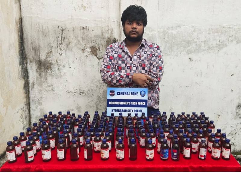 Hyd cops arrest Goshamahal man for illegally selling cough syrup to youth