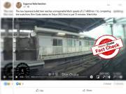 Fact Check: Digitally recreated time-lapse video of Japanese bullet train shared as real