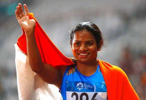 Indian olympic athlete Dutee Chand