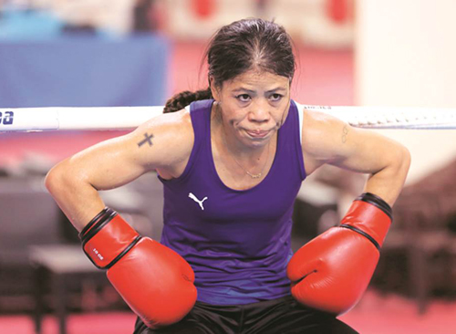 Indian amateur boxer Mary Kom