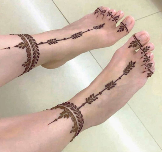 Anklet Mehndi Tattoo Designs for... - New Mehendi Designs | Facebook