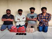 4 caught with ganja in Hyderabad