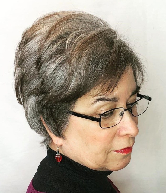 ANTI AGE HAIRCUT - SHORT PIXIE EDGY WITH UNDERCUT OVER 60 - YouTube