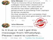 FACT CHECK: Viral claim that Government is distributing free laptops to students is fake